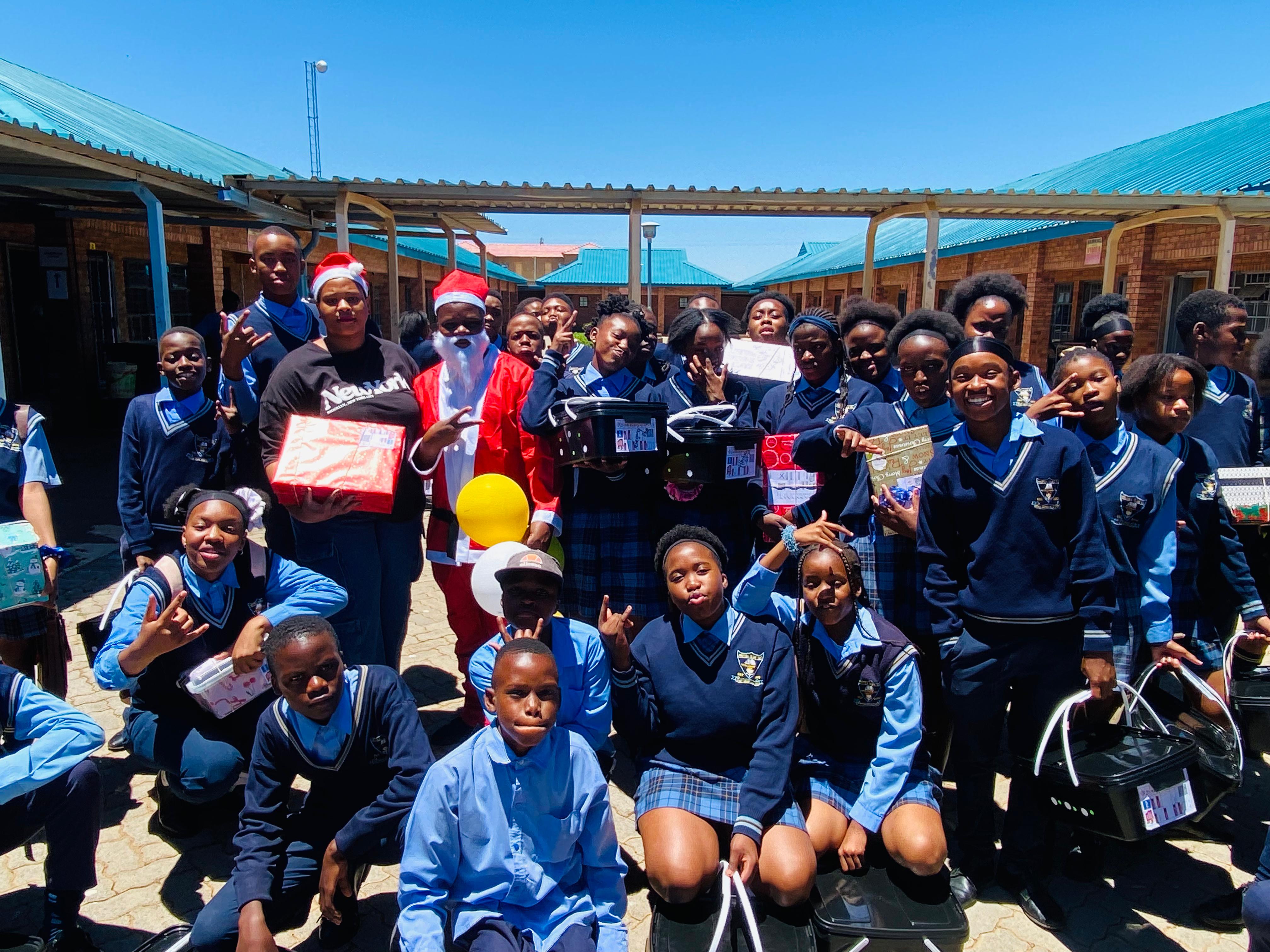 Christmas gift giving event